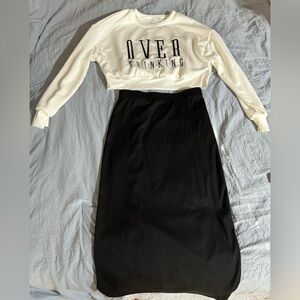 Shien- women’s size 4 “Overthinking” Long-sleeve Top $ Shirt NWOT
